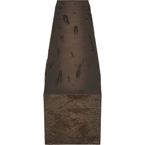 Ekena Millwork MANUPC04X06X60NM 4x22H x 6x22D x 60x22W Pecky Cypress Faux Wood Fireplace Mantel - Natural Mahogany