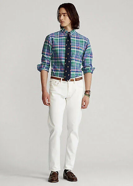 Polo Ralph Lauren Men's Classic Fit Tattersall Oxford Shirt - Multi - M