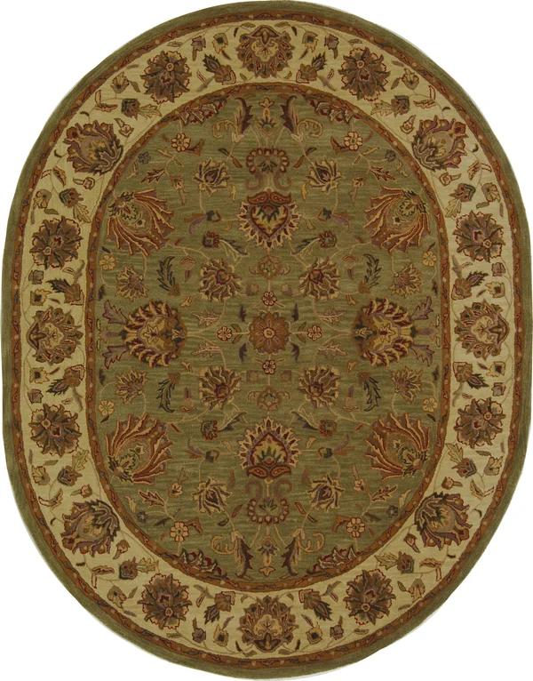 Safavieh Heritage HG343A Green, Gold 4& x 6& Area Rug