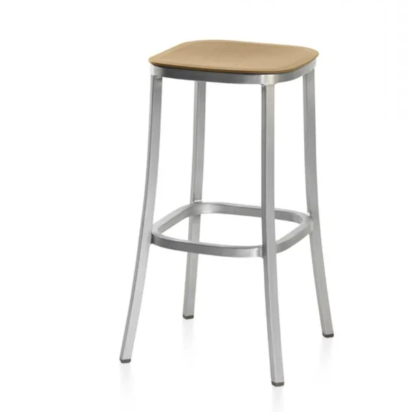 1 inch Counter Stool - Wood Seat by Emeco - Color: Brown (1 inch 24 Dark PC Walnut)