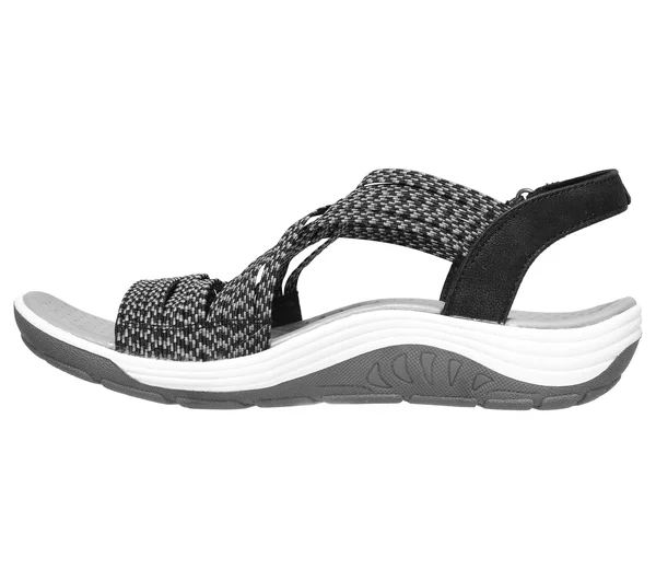 Skechers Womens Reggae Cup Oh, Snap! Sandals - Black - Size 6