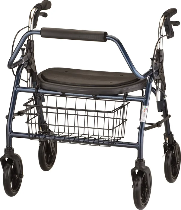 Nova Mighty Mack Heavy Duty Rolling Walker, Blue