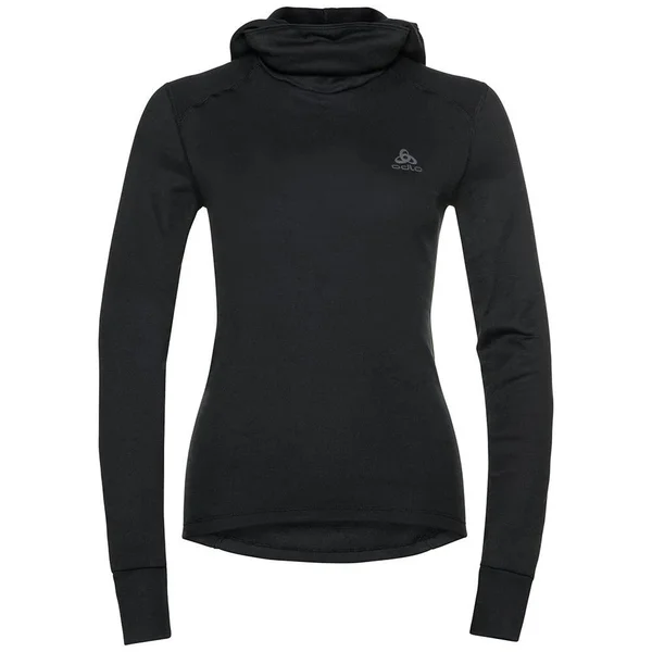 Odlo Womens Active Warm Eco Baselayer Top with Facemask Black
