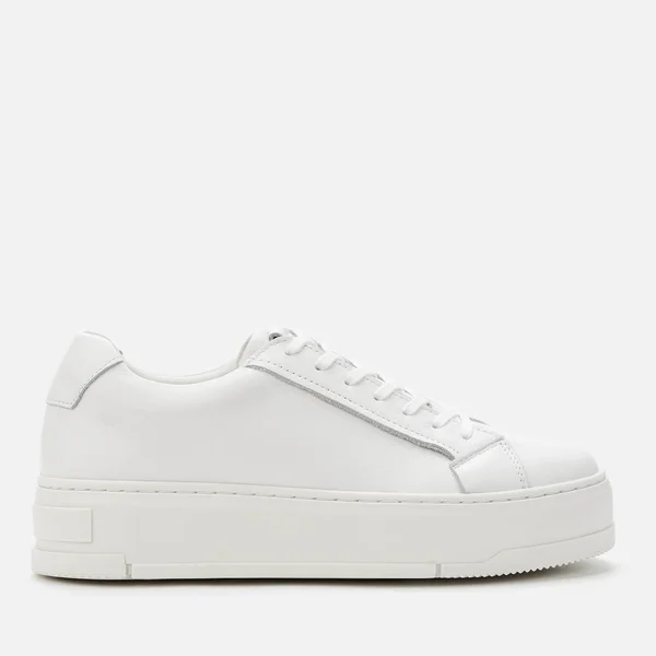 Vagabond Judy Flatform Sneakers in White Leather