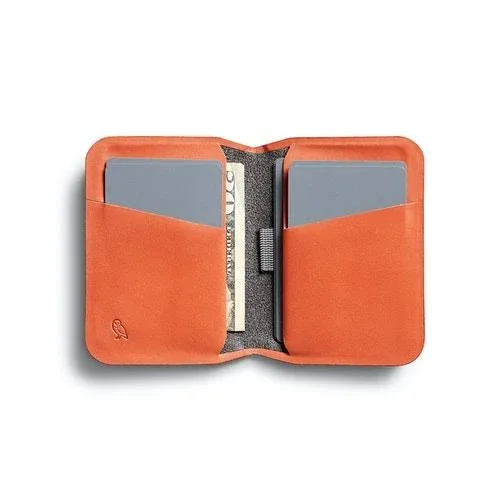 Bellroy Apex Slim Sleeve, Slim Molded Leather Wallet, Indigo