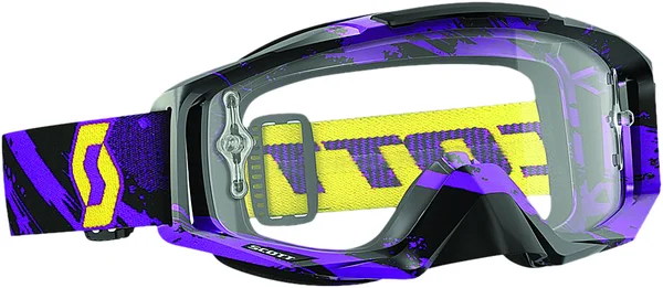 Scott Tyrant Zebra Goggle Purple/Yellow w/Clear Lens