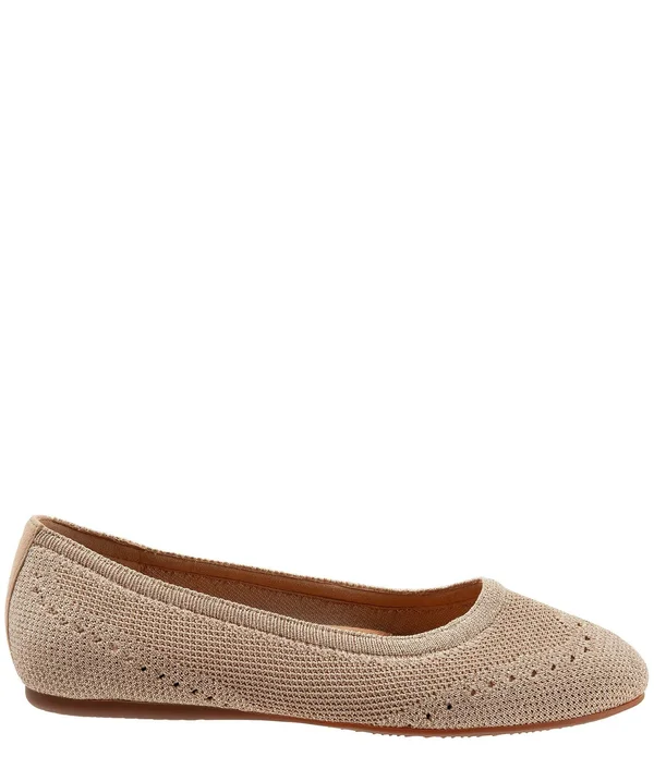 Women's SoftWalk Santorini Ballet Flat - Size: 10, Gold