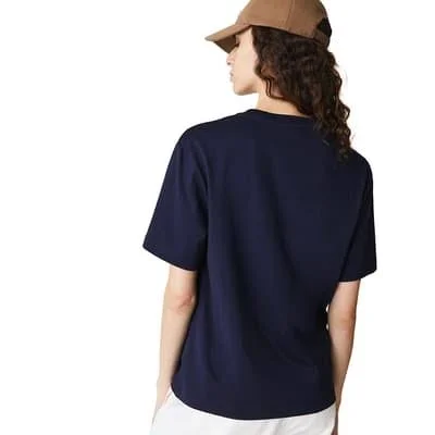 Lacoste Sport Short-Sleeved T-Shirt Navy Blue Women - 42