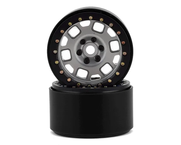 SSD RC 2.2” Contender Beadlock Wheels (Silver) 00318