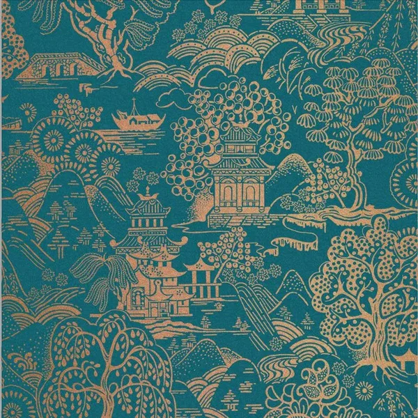 Graham & Brown Basuto Teal Wallpaper