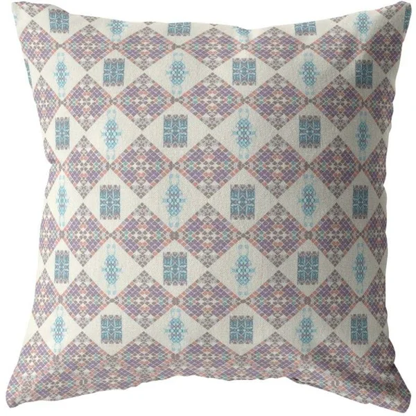 Coral Sea Broadcloth Blown and Closed Pillow Muted Pink 20x22x20x22