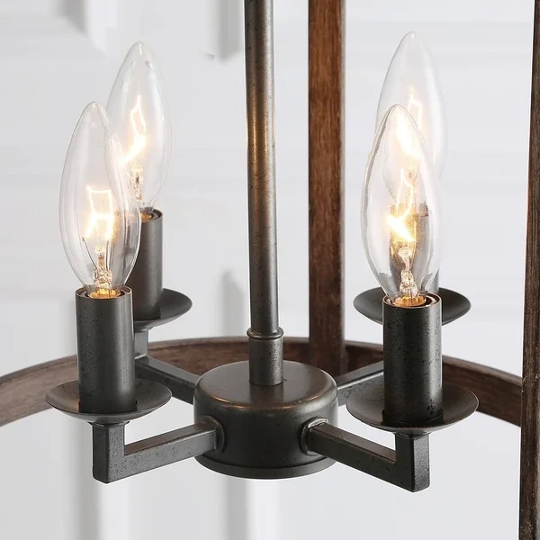 LNC 17.1x22 Drum Chandelier 4-Light Pendant Lighting