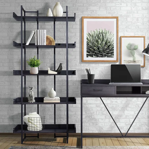 Picket House Furnishings - Peyton Bookshelf in Espresso - CKPS500BS