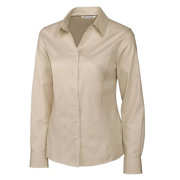 Cutter & Buck Epic Easy Care Fine Twill Womens Long Sleeve Dress Shirt