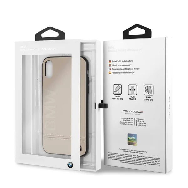 BMW Real Leather with Signature Logo Imprint iPhone 11 - Black