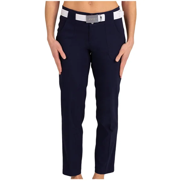 Jofit Women's Belted Cropped Pant Size 14, Midnight