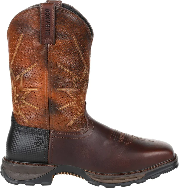 Durango Mens Durango Maverick XP Steel Toe Ventilated Pull- on EH Work Work Safety Shoes Casual - Men's, Size: 9.5, Brown