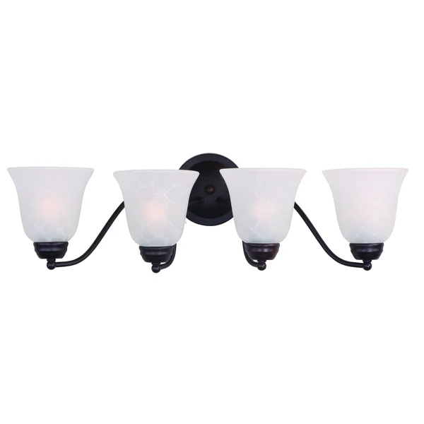 Maxim 2123ICOI Basix 4-Light Bath Vanity, Oil Rubbed Bronze
