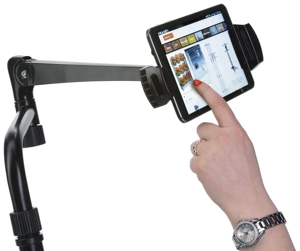 Displays2go iPad Wheelchair Mount Rotating and Tilting Universal Bracket Extendable Ipbysato10