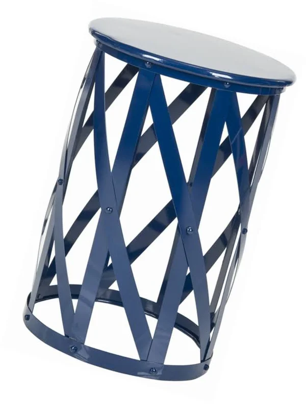 Safavieh Bertram Iron Stool - Navy