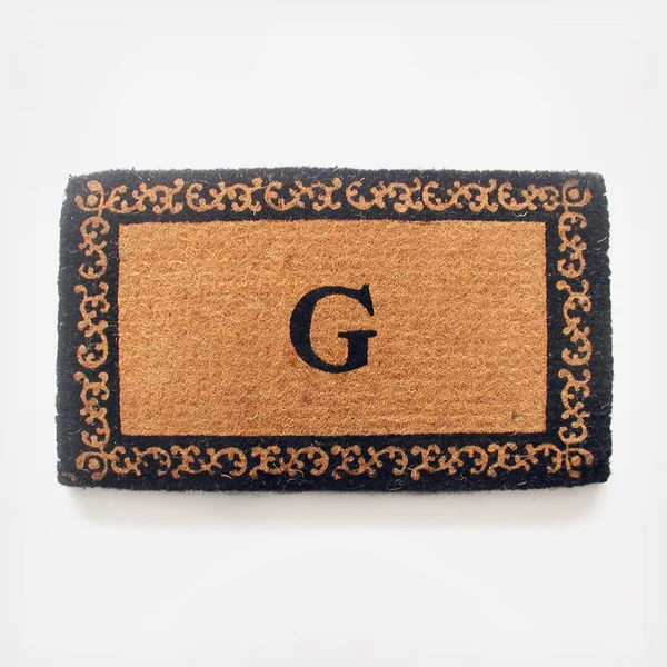 Geo Crafts Imperial Border Monogrammed Doormat