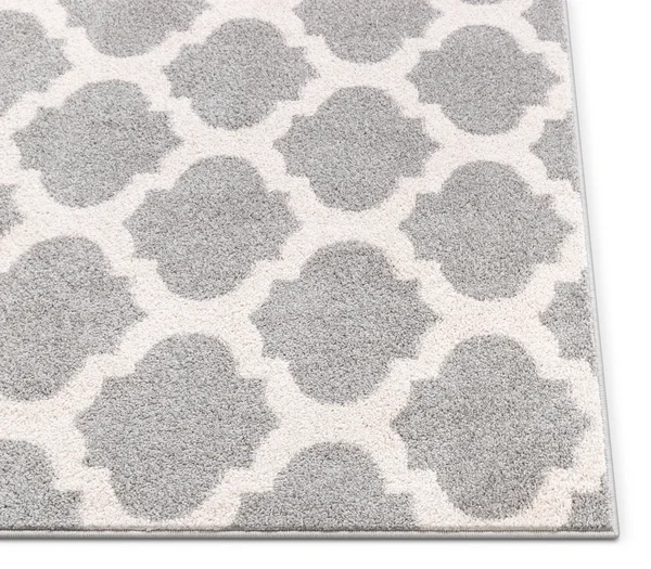 Well Woven Mystic Zoe Grey 5 ft. x 7 ft. Modern Trellis Area Rug