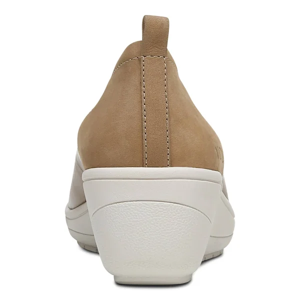 Vionic Jacey Women's Slip-On Wedge Shoe Toffee - 5 Medium