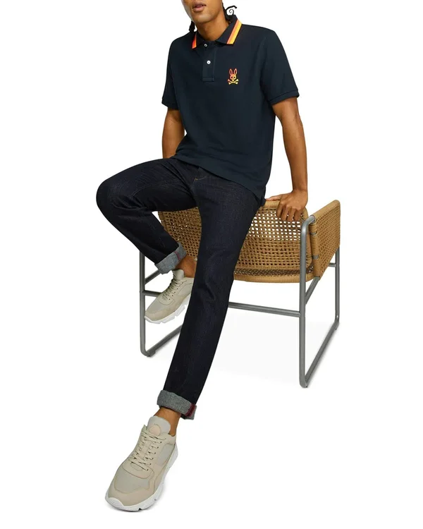 Psycho Bunny Men's Surrey Polo Shirt White 3XS