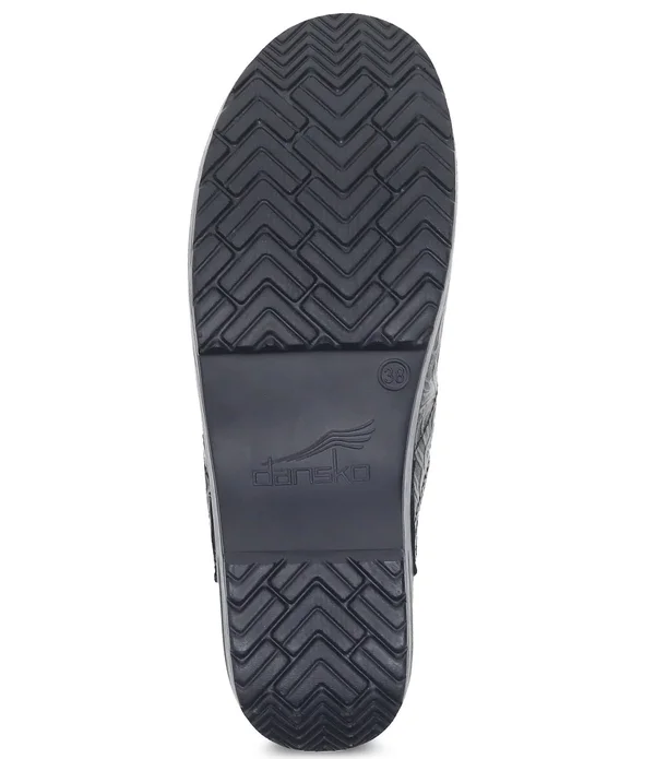 Dansko Women's Professional Black Antique Tooled Clog 40
