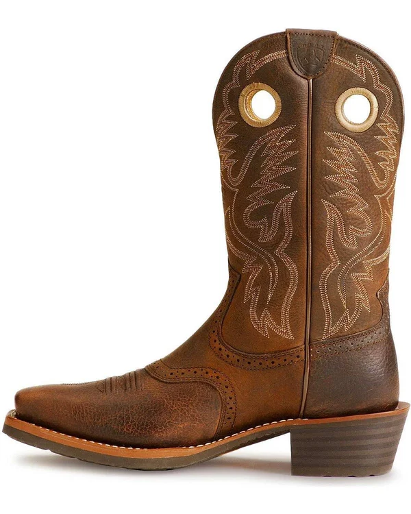 Ariat Men's Square Toe Heritage Roughstock Boots - 9.5
