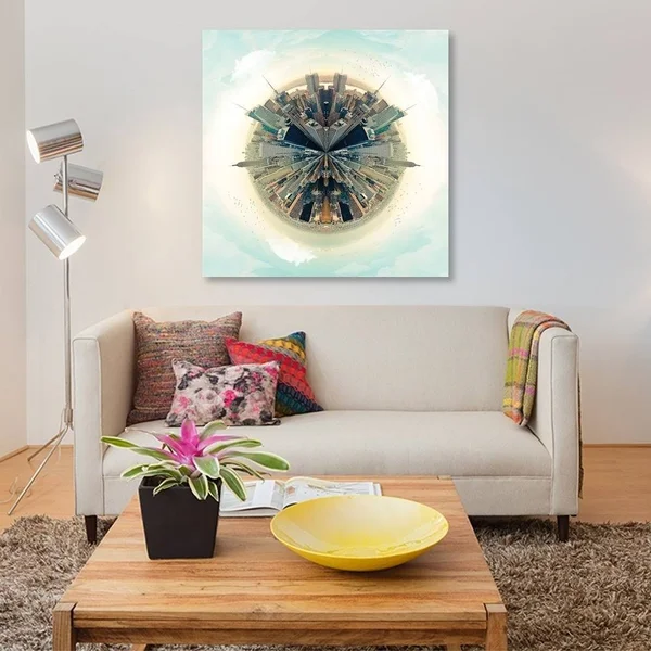 iCanvas NYC Parallel Cities by VIN Zzep Canvas Print 37x22 x 37x22 x 0.75x22