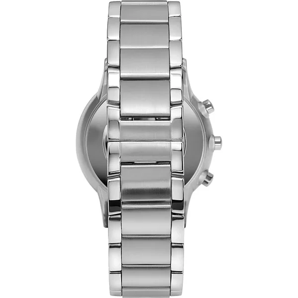 Emporio Armani Mens Connected Blue Leather Hybrid Smartwatch