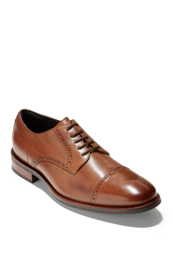 Cole Haan Watson Leather Oxford, 9, British Tan