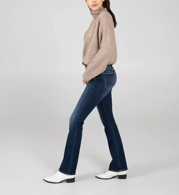 Silver Jeans Co. Women's Suki Mid Rise Slim Bootcut Jeans