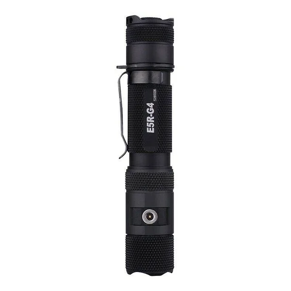 Powertac E5R-G4 Rechargeable LED Flashlight - Cree XHP35 - 1800 Lumens - Include