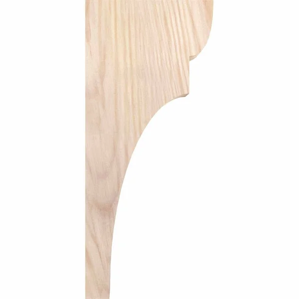 Ekena Millwork COR06X06X06YOR00SDF 5 1/2x22W x 6x22D x 6x22H Yorktown Smooth Corbel, Douglas Fir