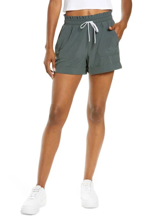 Zella Camp Shorts - Size Medium in Green Urban at Nordstrom