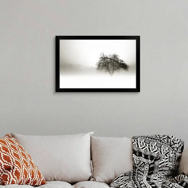 in The Mist I, Black Framed Wall Art, 30x20, Great Big Canvas