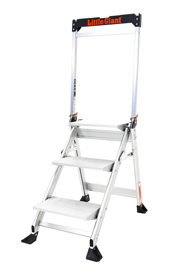 Little Giant Jumbo 3-Step Ladder - Silver