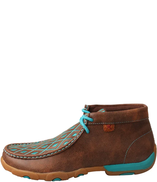 Twisted x Women's Driving Moc Chukka - Brown/Turquoise