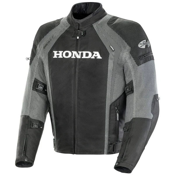 Joe Rocket Honda VFR Men's Black/Gunmetal Mesh Jacket - Black, Large