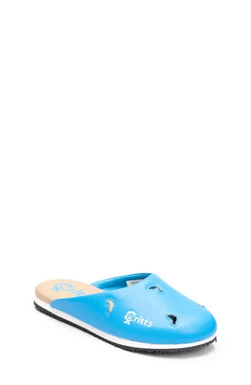 Girl's Critts Flip Critts Clog - Size 5 - Blue