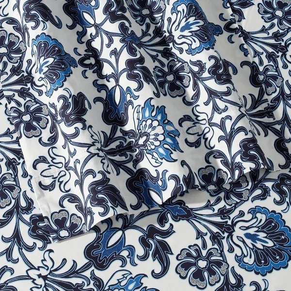 Tribeca Living Catalina Deep Pocket Percale Sheet Set, Size: King