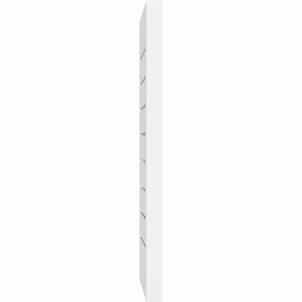Vertical Surface Mount: Functional - Brickmould Frame PVC Gable Vent Ekena Millwork Size: 26x22 W x 30x22 L