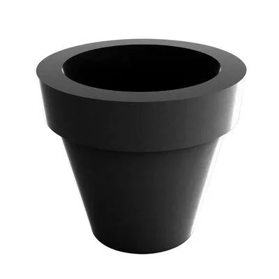 Maceta Self-Watering Resin Pot Planter Vondom Anthracite 15.25x22 H x 17.75x22 W x 17.75x22 D