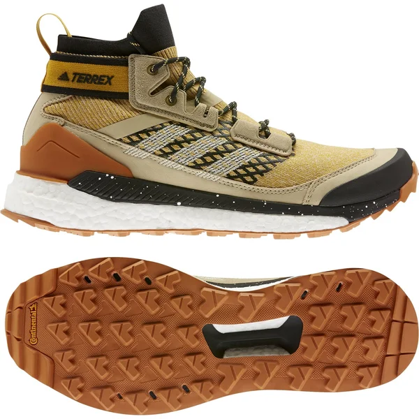adidas Terrex Free Hiker Yellow - Mens Hiking & Approach Shoes, Size US 11.5 - Color Legacy Gold - Sand - Core Black
