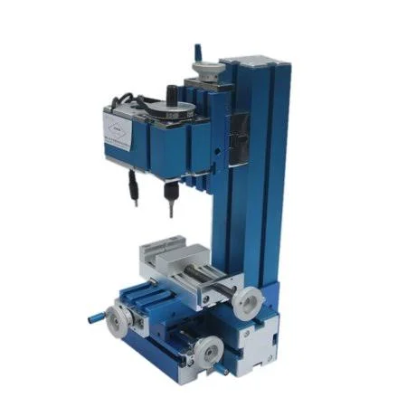 Topchances Mini Motorized Lathe Machine Milling DIY Woodworking Metal Aluminum Processing Tool for Student Hobby Model Making