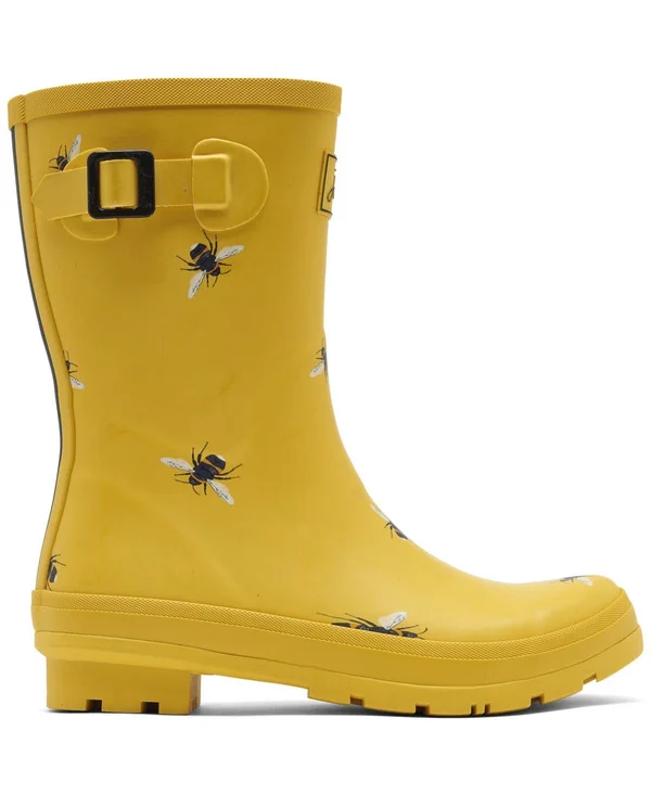 Joules Women's Molly Welly Mid Height Rain Boots from Finish Line 11163320 - 5 - Gold Botanical