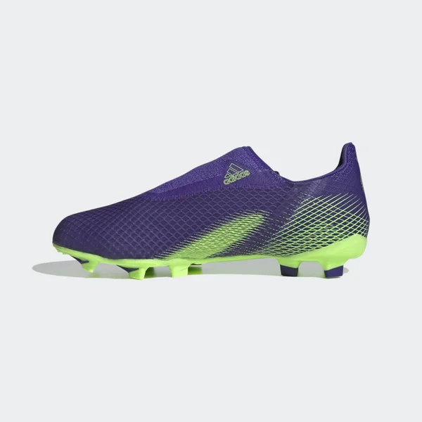 Adidas Kids x Ghosted.3 Laceless FG Energy Ink/Signal Green - 2.5