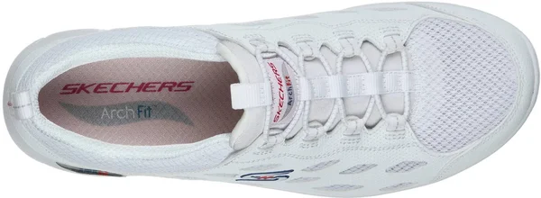 Skechers Arch Fit Refine White - Navy - Size 5.0